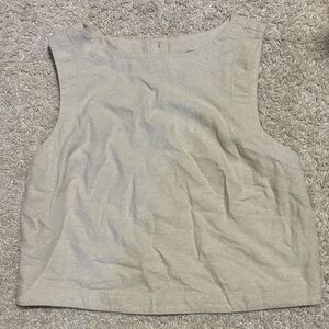 Old Navy Women's linen cropped top